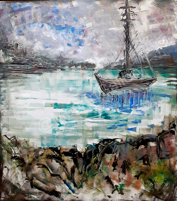 ΚΡΥΦΟ ΠΕΡΑΣΜΑ Ακρυλικά 80 x 90 cm. Image
