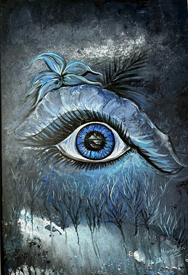 Σκοτεινή Ματιά Ακρυλικά 50 x 70 cm. Image