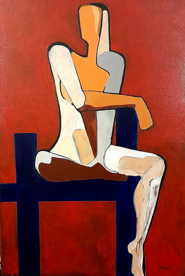 Αθανάσιος Μίχος, HOMO FIGURA X, ακρυλικά χρώματα με χρήση σπάτουλας, 100X70cm Image