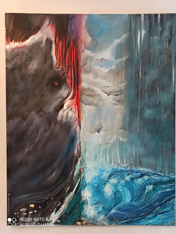 Φώτης Δανάλης, ΚΟΣΜΟΣ – COSMOS, λάδι, 80 x 100 cm. Image