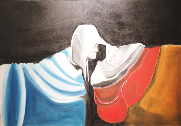 ΧΡΗΣΤΟΣ ΚΟΝΤΑΡΟΥΔΗΣ : Figure #2 : Λάδι σε καμβά : 70 x 100 cm. Image