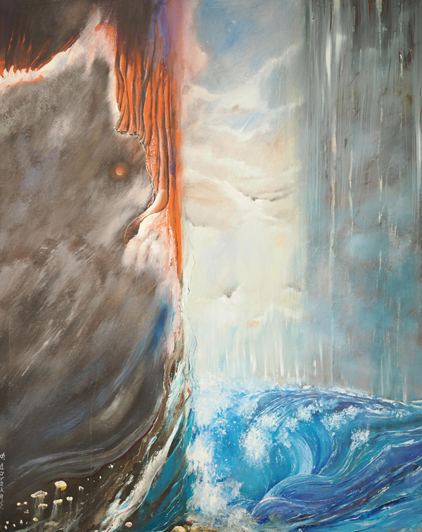 ΔΑΝΑΛΗΣ ΦΩΤΗΣ : Κόσμοσ - Cosmos : Λάδι σε καμβά : 80 x 100 cm. Image