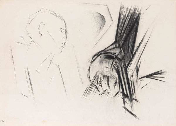 “Untitled”, 1994-1995 Charcoal on paper 75 x 105 cm Image
