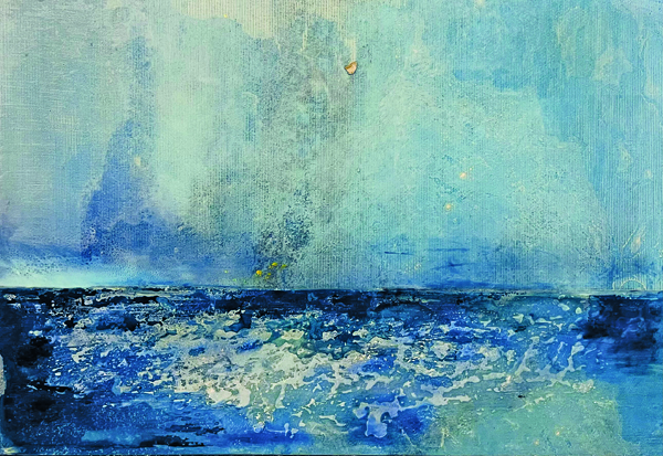 To Pelagos 140 x 200 cm. Mixed Media Image