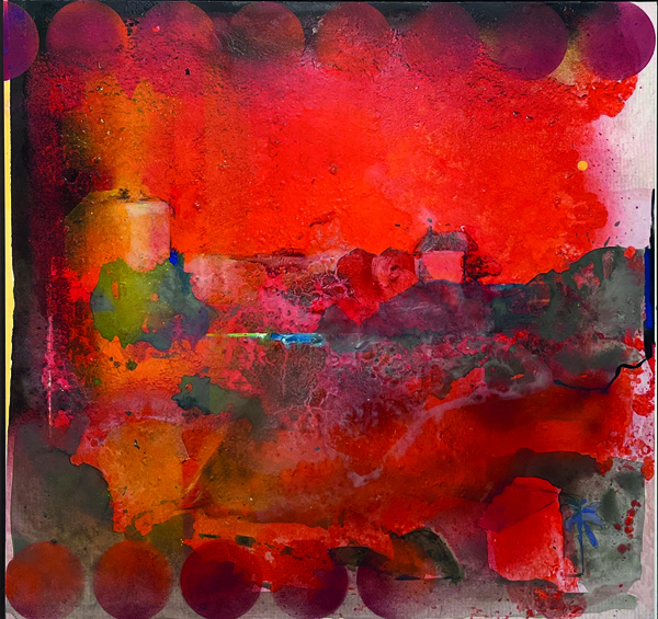 Apogeumatino Xorio 63 x 65cm. Mixed Media Image