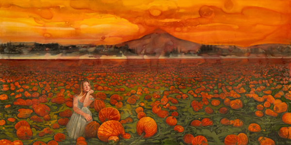 μικτή τεχνική σε καμβά 80 x 160 cm. Image