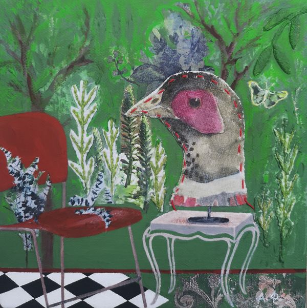 I had a dream last night, mixed media, 20 x 20 cm, 2023 Image