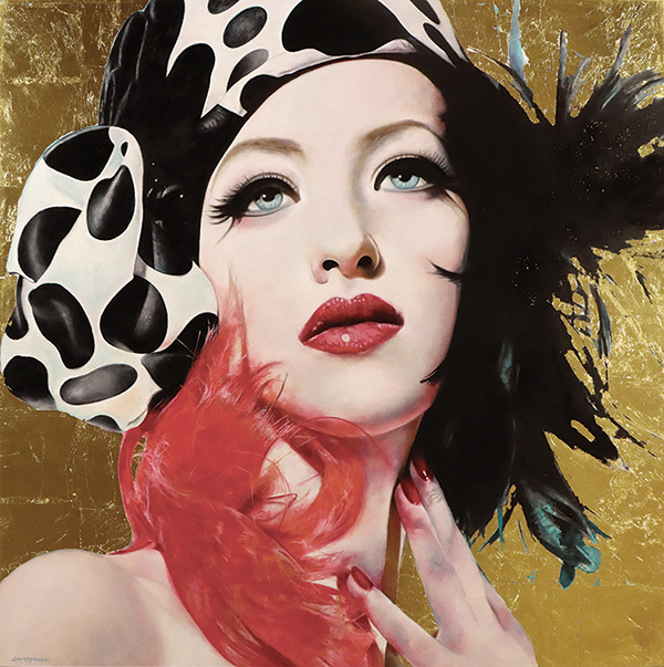 Femme : Oil and gold leaf on canvas Image