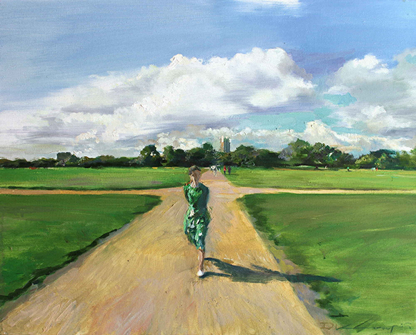 Stroll around Hyde Park, 40 x 50 cm. oil canvas, 2024 Image