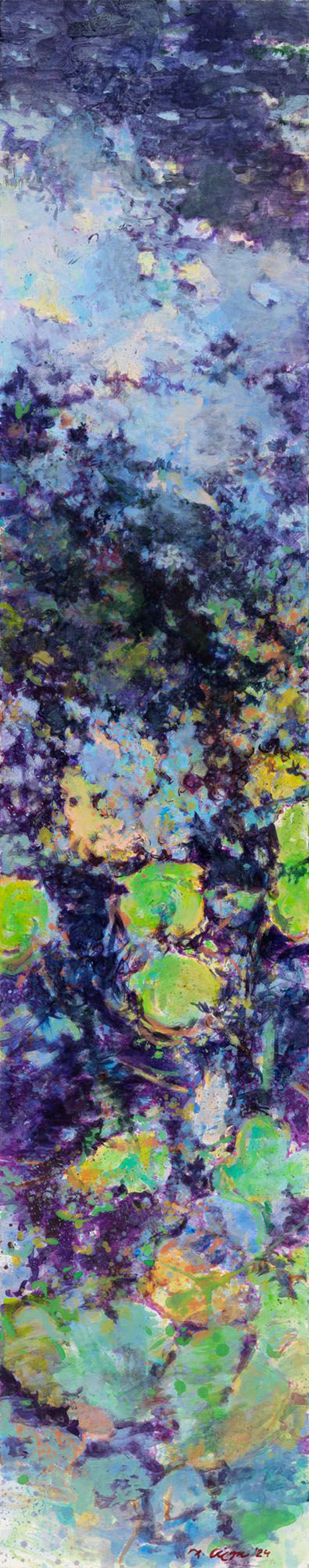 VERGHI-LAKE-II-Chryssa-Verghi-191 x 38 cm-vinylic-and-oil-on-canvas Image