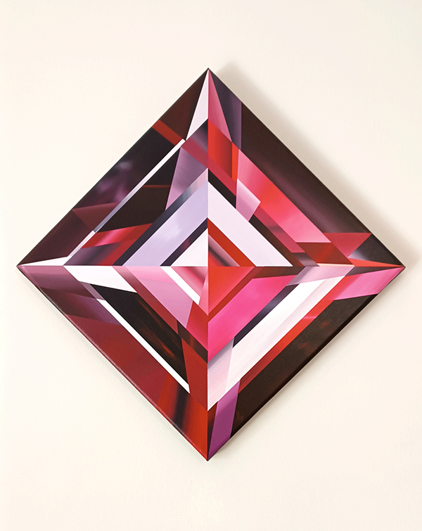 ΑLEXANDROS SPATHOULAS : WISH GEM Acrylic on canvas 40 x 40 cm Image