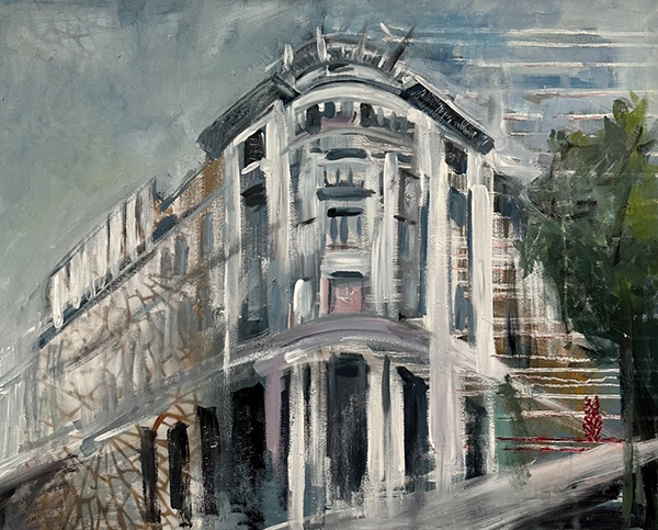 STATHIS FOTIS «Ο κόκκινος γάτος», ακρυλικό, 100 Χ 80, 2024. Image