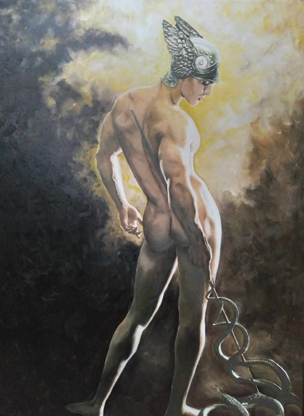 Μάρθα Βασιλειάδου, Ο Αγγελιοφόρος των Θεών, 100x80cm, Λάδια σε καμβά Image