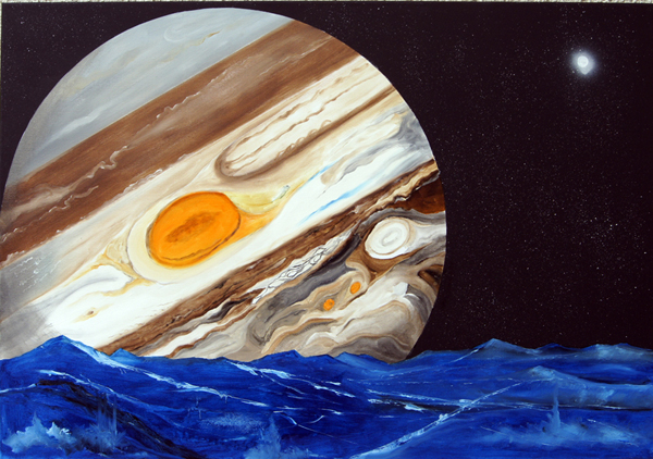 Europa Clipper : 70 x 100 cm. : Λάδι σε καμβά Image