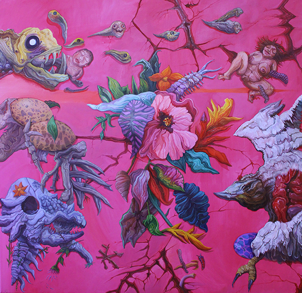 CYCLE, oil on canvas,100x100,2024 Image