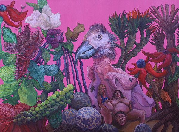 Parturition II, Lampros Kordolaimis, 80x60, oil on canvas, 2023 Image