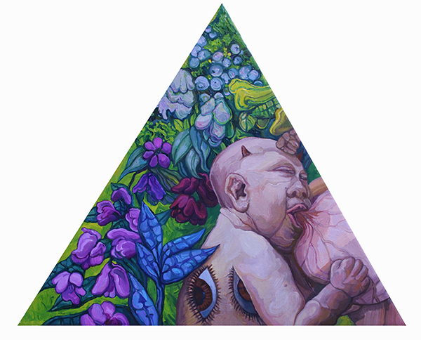 Roots II, 30χ30, oil on canvas, 2024 Image