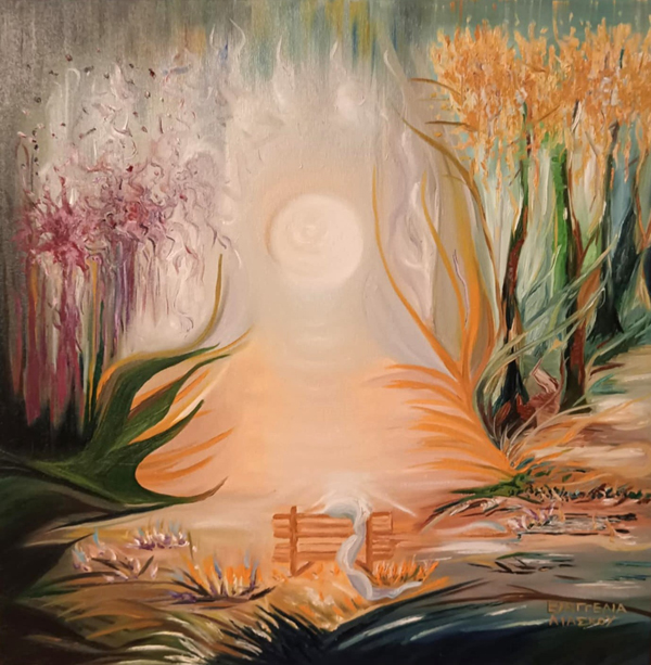 Ευαγγελία Λιάσκου, Ονειροδρόμιο, 60x60cm, Λάδια σε καμβά Image