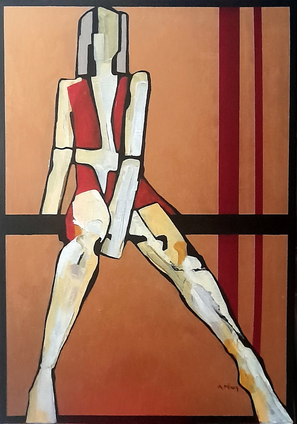 Αθανάσιος Μίχος, AURUM FIGURA 79 ΙΙ, 100 x 70 cm, Ακρυλικά με σπάτουλες σε καμβά Image